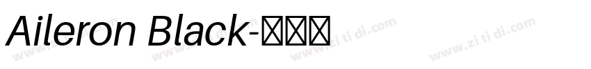 Aileron Black字体转换